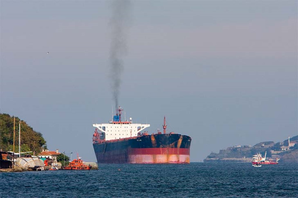 Freightship On The Bosphorus