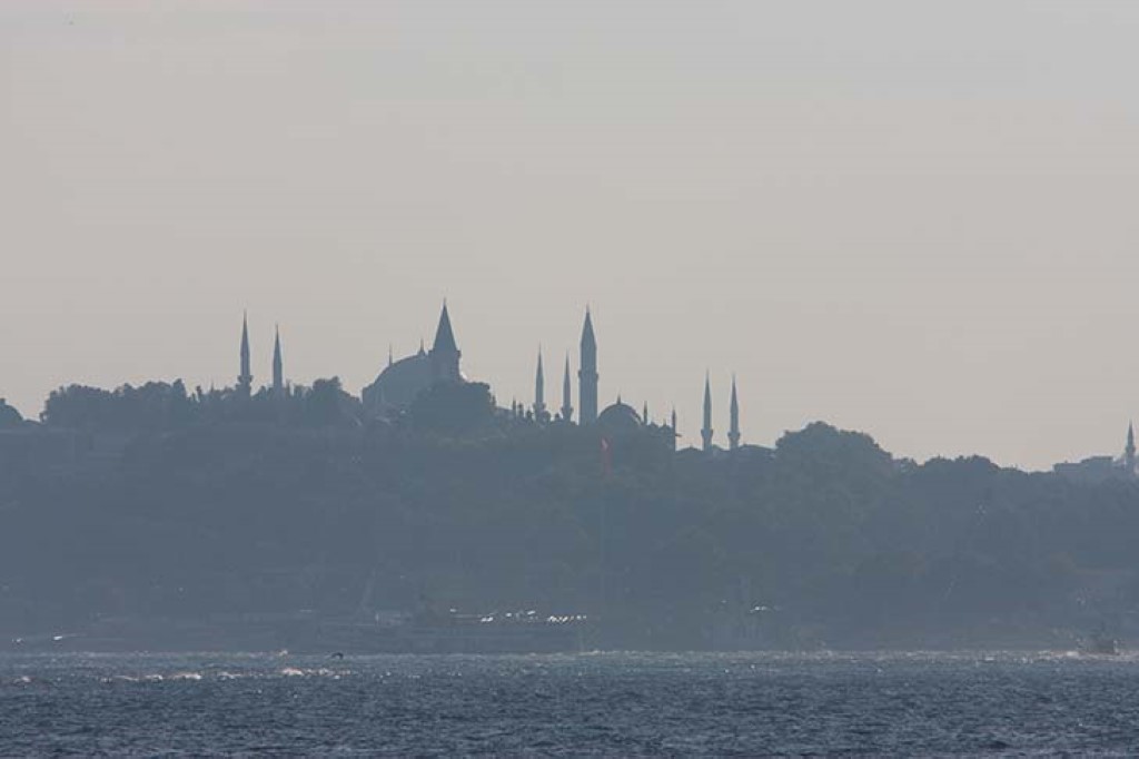 Istanbul Skyline In Haze