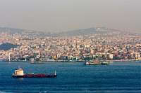 ships in front of istanbul