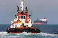 Bosphorus Freight Ship Getting Help