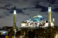 Istanbul Turkey Temples Mosque Night
